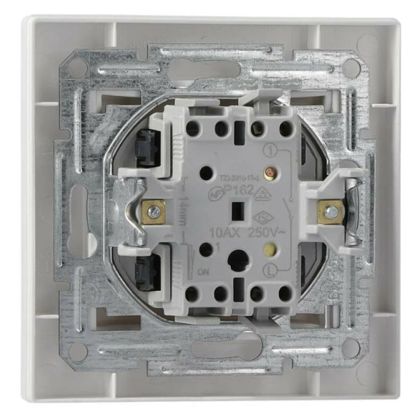 Вимикач 1-кл. білий Asfora, EPH0100121 - фото №3