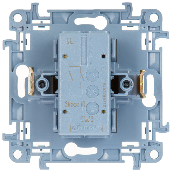 Вимикач двоклавішний Simon 10 білий - фото №1