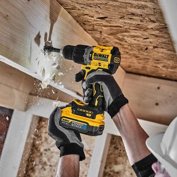 Ударная дрель-шуруповерт бесщеточная DeWALT DCD805H2T XR Li-Ion 18В 5Ач 90Нм патрон 13мм - фото №4
