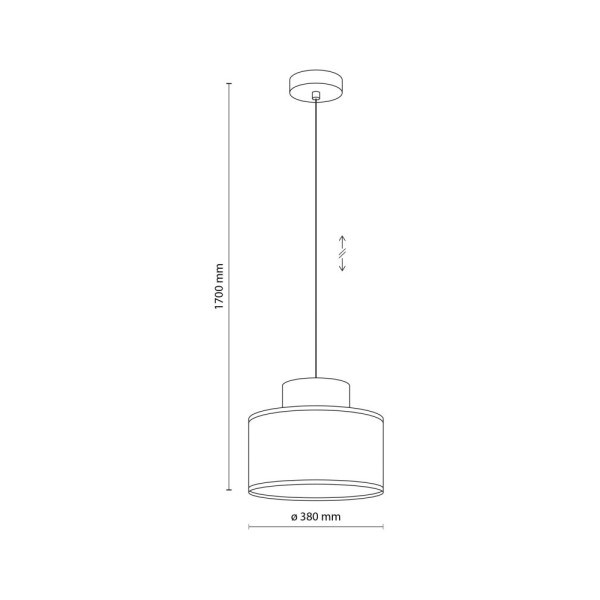 Подвесной светильник, люстра Tk Lighting 3256 Duo Juta E27 1x15W IP20 Бежевый - фото №2