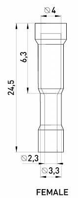 Ізольований наконечник E.Next e.terminal.stand.frd2.156.blue (s4040004) - фото №1
