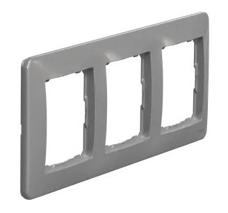 Рамка 3-місна Schneider Electric Sedna Design алюміній SDD313803 - фото №1