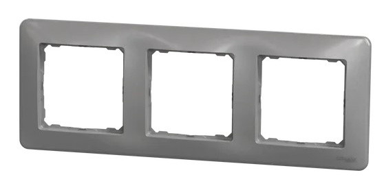 Рамка 3-місна Schneider Electric Sedna Design алюміній SDD313803 - фото №4