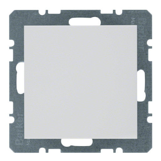 Заглушка з центральною панеллю без цоколя, полярна білизна Berker