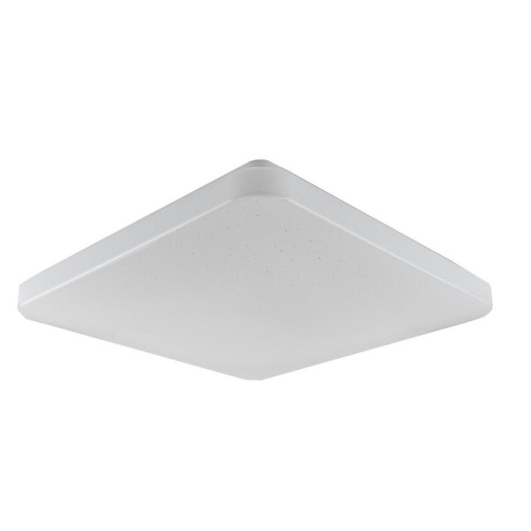 Круглий світильник Vestum QUATRO зоряне небо 30Вт 380x380x65мм 4000К срібло