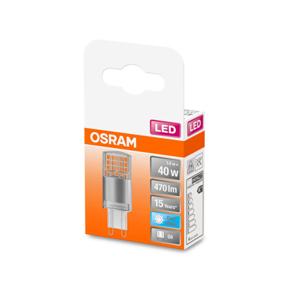 Светодиодная лампочка Osram 4058075432420 LED PIN40 G9 1x3.8W 4000K 470Lm IP20 - фото №1