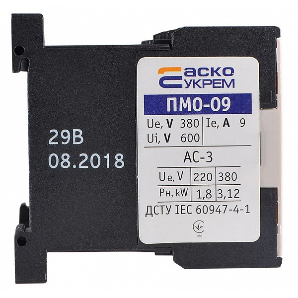 Мініконтактор Аско-Укрем ПМ 0-09-10 M7 220В LC1-K0910 (A0040010039) - фото №4