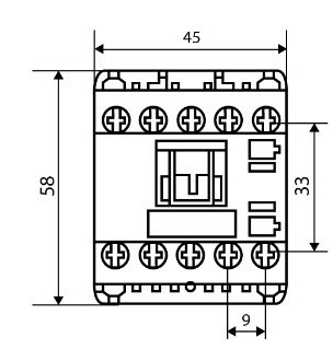 Мініконтактор Аско-Укрем ПМ 0-09-10 M7 220В LC1-K0910 (A0040010039) - фото №5