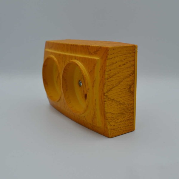 Розетка Nilson Themis дуб 2-на без заземлення ( 26251024 ) - фото №2