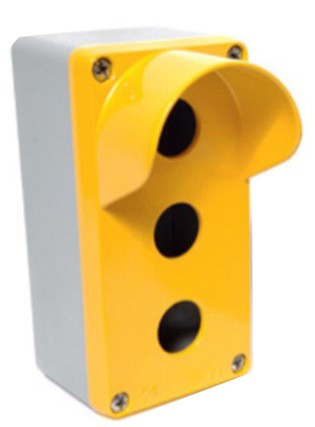 Тримісний алюмінієвий кнопковий пост із козирком TP Electric 3390-832-0600 72x142x57мм IP67