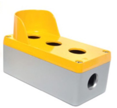 Тримісний алюмінієвий кнопковий пост із козирком TP Electric 3390-832-0600 72x142x57мм IP67 - фото №1