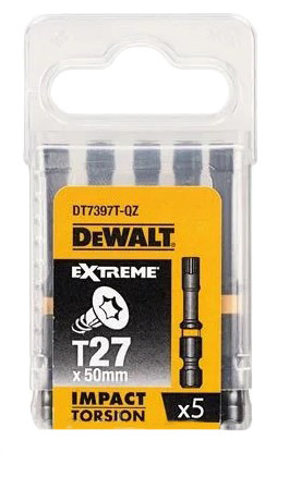 Ударные биты DeWALT Impact torsion Т27 50мм (5шт) - фото №2