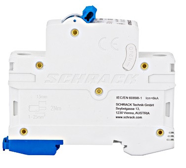 Силовий автомат 6А 1P 6кА, Schrack Technik - фото №2