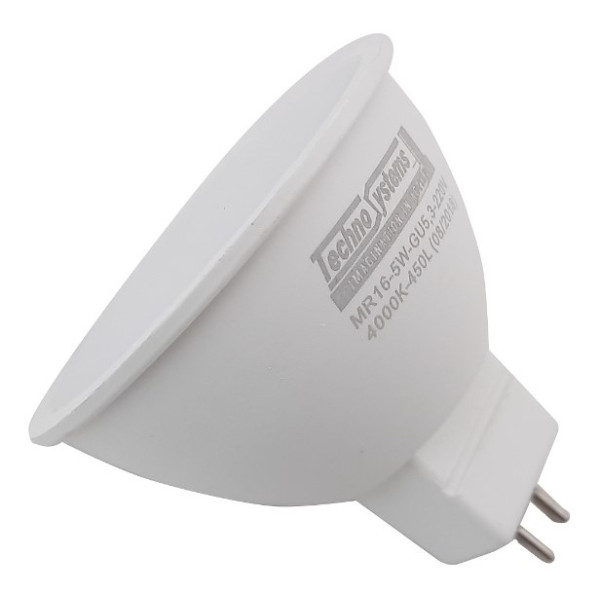 Светодиодная лампа TNSy LED MR16-5W-GU5.3-220V-4000K-450L ICCD (TNSy5000047) - фото №1