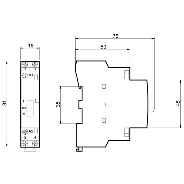 Магнитный пускатель Promfactor MCF3i 16A 2NC 230В (MCF3i1602230) - фото №1