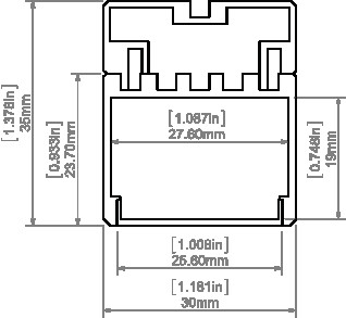 LED-профіль KLUS 3035, 1 метр - фото №8