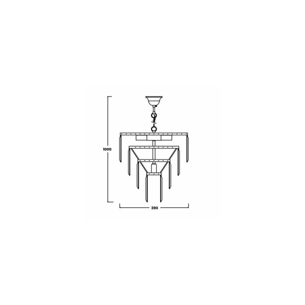 Люстра підвісна Zuma Line 17106/4+1-CHR Amedeo - фото №1