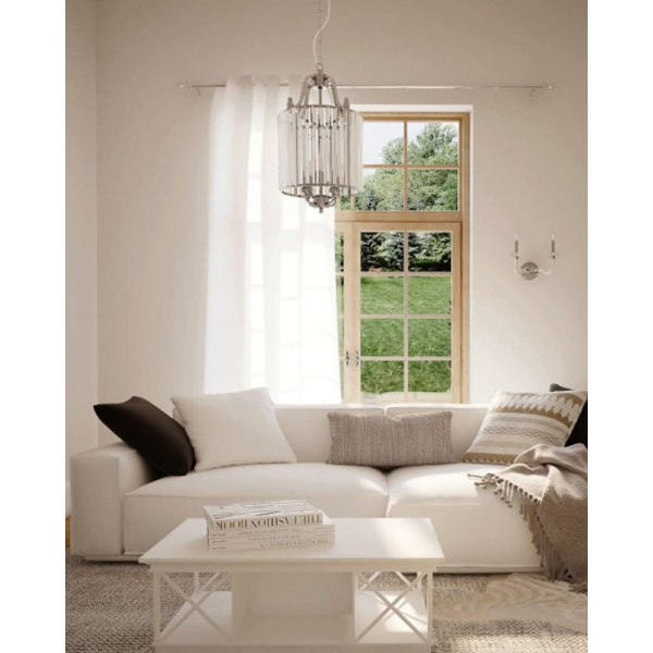 Бра, настінний світильник Nowodvorski 8155 Hampton Е14 2x40W IP20 Chrom - фото №4