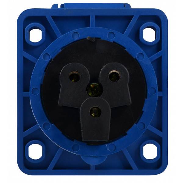 Силовой разъем Аско-Укрем ГВ 2Р+РЕ 16А/3 (413) (A0080030001) - фото №1