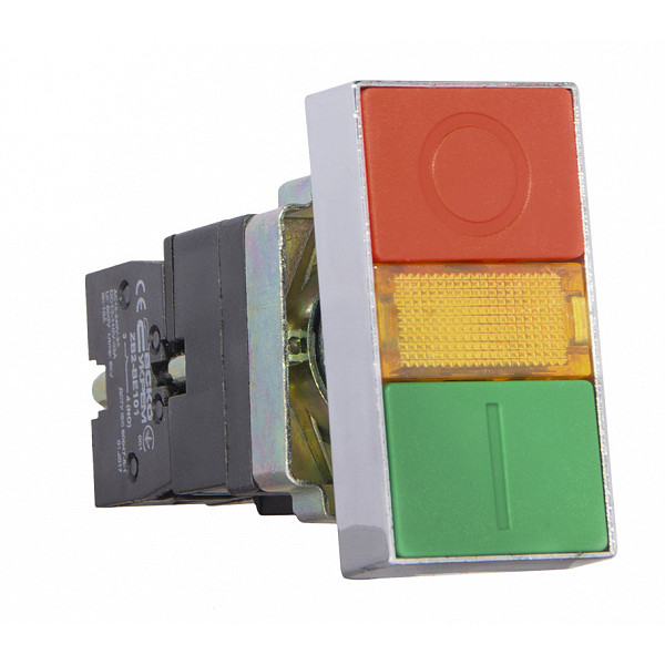 Двойная кнопка Аско-Укрем XB2-BW8375 с подсветкой «Старт/Стоп» (A0140010024) - фото №5