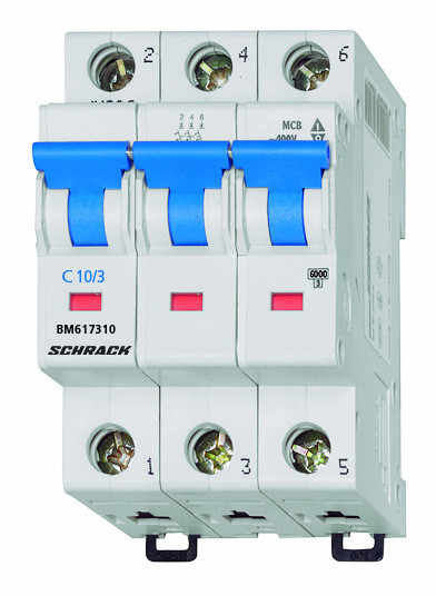 Автоматичний вимикач Schrack BM617310 6кА 10А 3P C