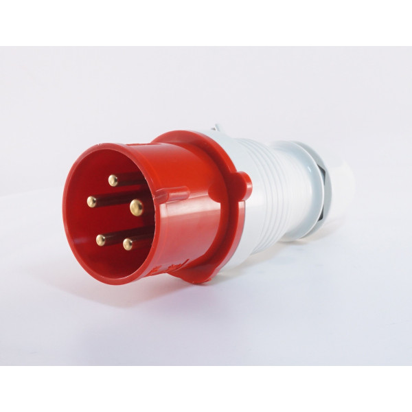 Трехфазный штекер на кабель WALTHER WL230 (3P+N+E) 32А 380V IP44 - фото №1