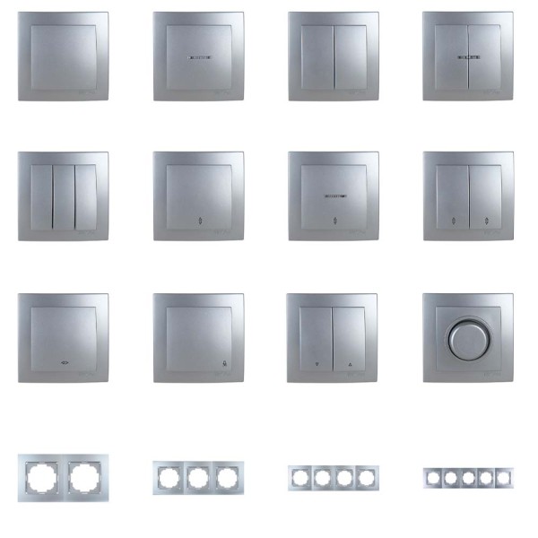 Світлорегулятор Nilson Touran срібло 600W ( 24131052 ) - фото №1