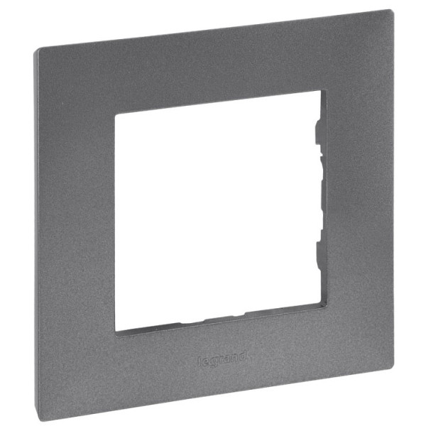 Рамка 1-постовая Legrand Niloe Step сталь (863491)
