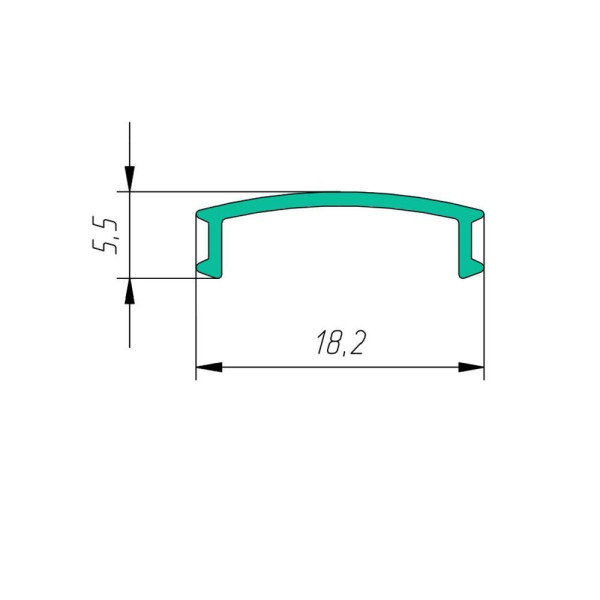 Рассеиватель матовый, 2 метра (ЛРМ20_2)