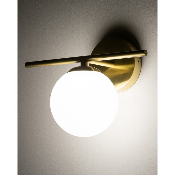 Бра для ванної, світильник Nowodvorski 10527 Aralia G9 1x10W IP44 латунний - фото №1