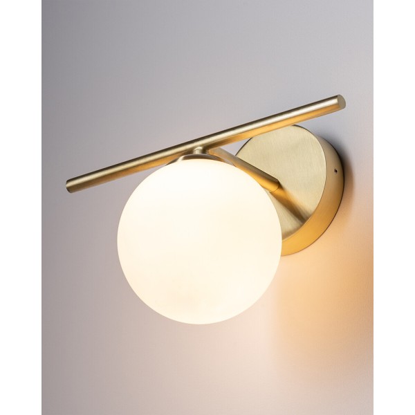 Бра для ванної, світильник Nowodvorski 10527 Aralia G9 1x10W IP44 латунний - фото №2