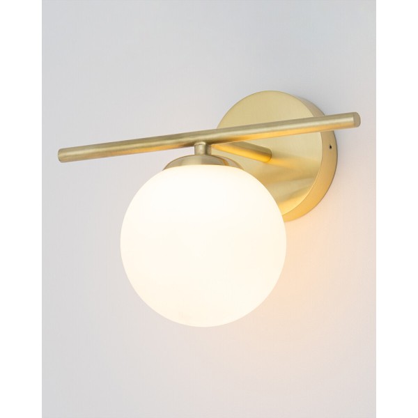 Бра для ванної, світильник Nowodvorski 10527 Aralia G9 1x10W IP44 латунний - фото №4