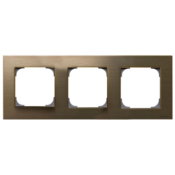 Трехпостовая рамка ABB Sky 8573 OE (золото)