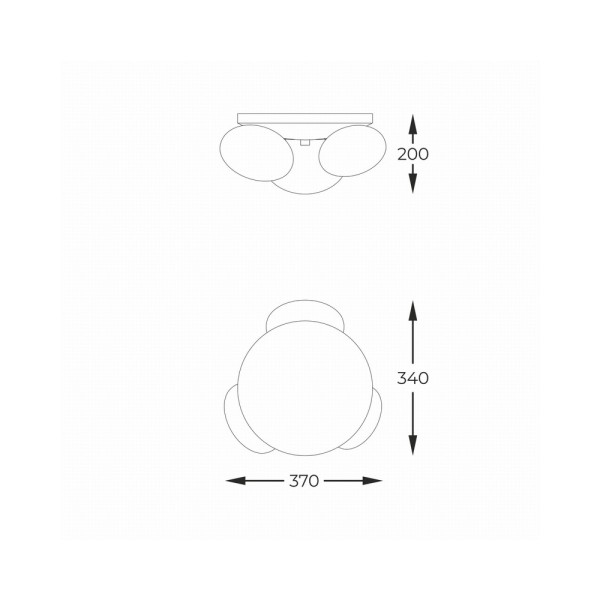 Світильник стельовий Zuma Line 1191 Omi G9 3x5W IP20 Gold - фото №1