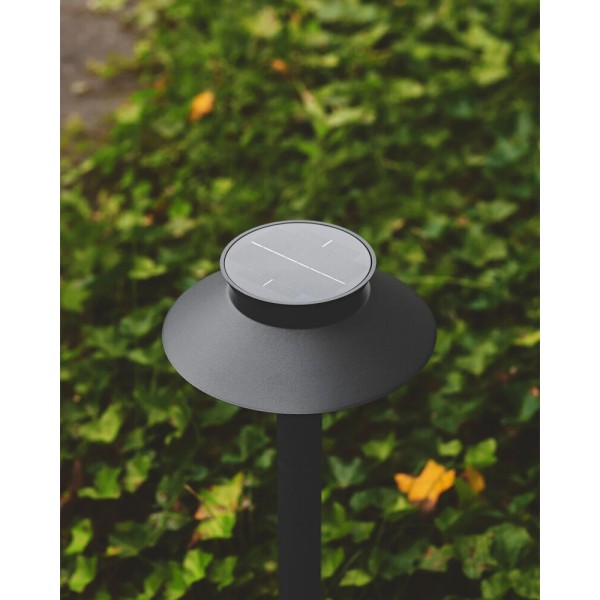 Вуличний світильник на сонячній батареї Nordlux 2418098003 Justina LED 1x5W 3000K 400Lm IP44 чорний - фото №3