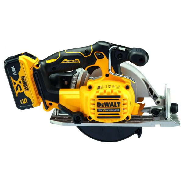 Акумуляторна дискова пила безщіткова DeWALT DCS565P2 XR Li-lon 18В Ø165х20мм 4950об/хв з 2 акумуляторами та зарядним пристроєм - фото №1