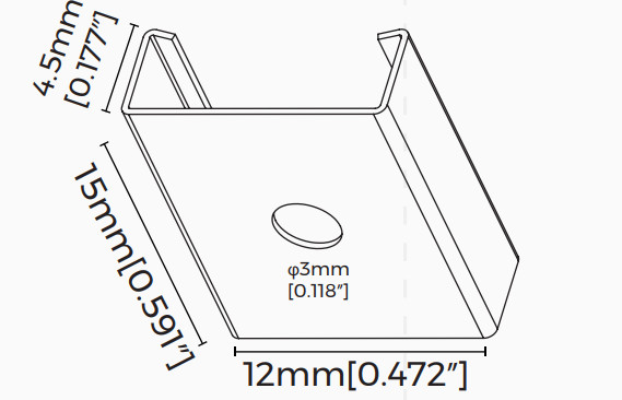 Сталева кліпса COLORS для LS1010 (CP-36) - фото №2