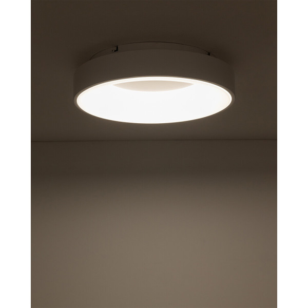 Потолочный светильник Nowodvorski 11200 Nikki Round LED 1x32W 3000K 2700Lm IP20 белый - фото №1