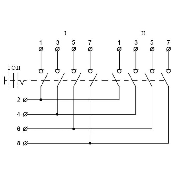 Рубильник Аско-Укрем QS5-63P/4 A0100010009 1-0-2 на 63А - фото №5