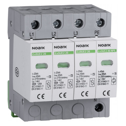 ПЗІП NOARK Ex9UE2 20 2 (C) 40кА 440В AC 3P+N (103367)