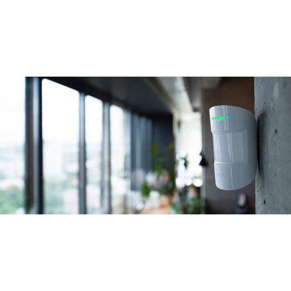 Беспроводной комбинированный датчик выявления движения и разбития Ajax 1134 CombiProtect (белый) - фото №3