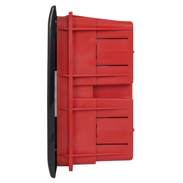 Встроенный пластиковый корпус E.Next e.plbox.pro.w.08b.black 8м черный IP40 (CP12908B) - фото №3