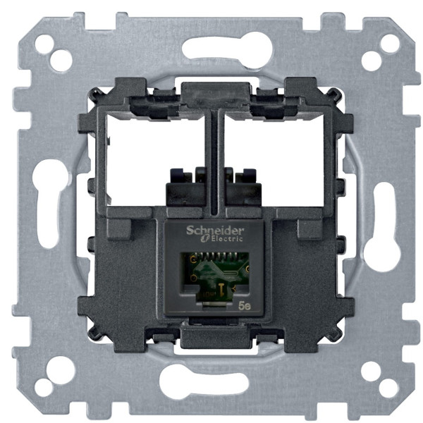 Механізм комп'ютерної розетки RJ-45 cat.5e UTP Merten, MTN4575-0001