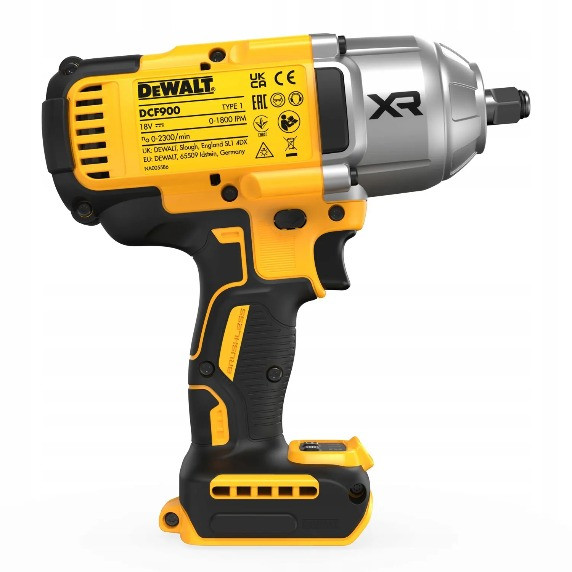Ударний гайкокрут безщітковий DeWALT DCF900NT XR Li-Ion 18В 1898Нм 2300об/хв 2200уд/хв - фото №3