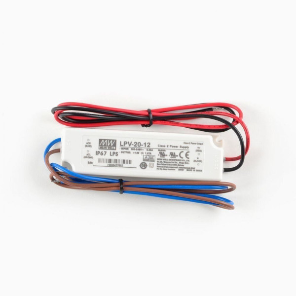 Блок живлення Mean Well 20W DC12V IP67 (LPV-20-12) - фото №1
