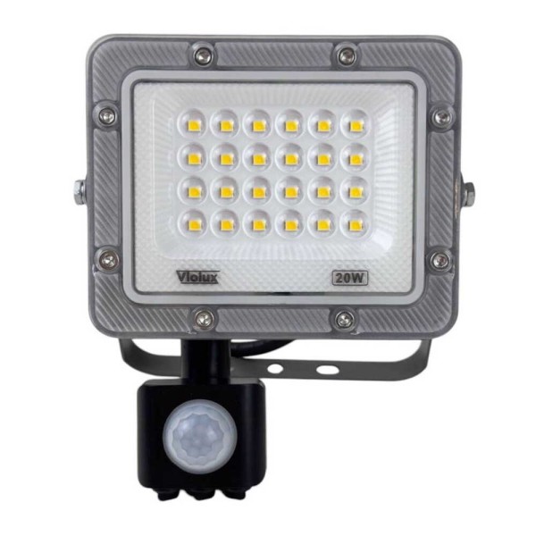 Прожектор LED Violux CARBON-S 20W 5000K 2000lm IP65 с датчиком ( 400212 ) - фото №1