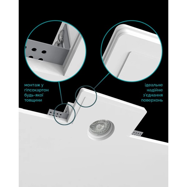Точковий світильник Promin Shine S VS3 GU10/GU5.3 1x10W IP20 Wh - фото №3
