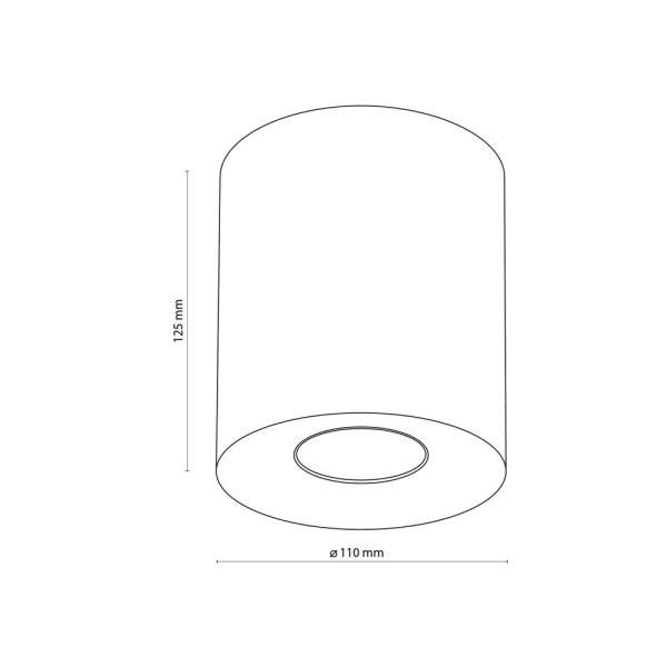 Точковий світильник TK Lighting 3198 Orion M GU10 1x10W IP20 золотий - фото №3