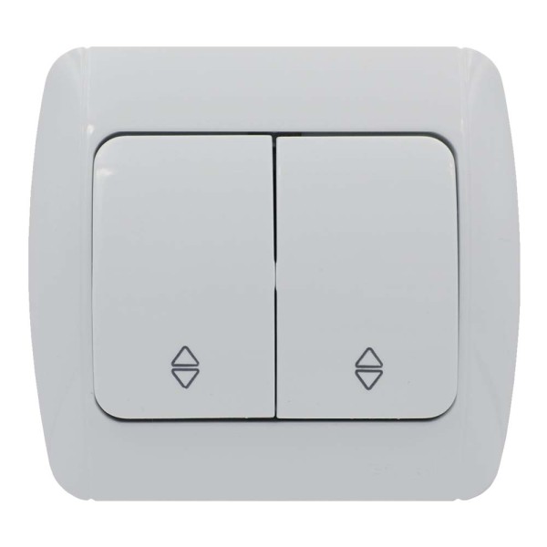 Выключатель ELBI ZIRVE Fixline белый 2кл проходной ( 501-010201-211 )