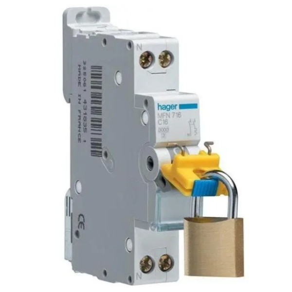 Запорный механизм Hager для модульных устройств MZN175 - фото №1